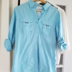 Columbia long sleeved small shirt